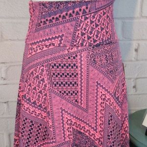 Lularoe Azure Skirt Aztec Zig Zag